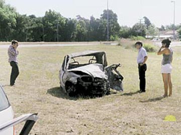 Estado en que qued el rodado menor (foto clarin.com)