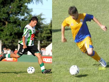 Leandro Parra e Ivn Blanco, goleadores de Kimberley y Atltico