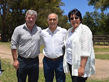 Estanga y Baldo junto al vicegobernador  Daniel Salvador