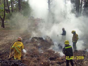 graban un corto sobre bomberos