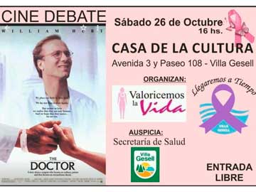 Cine debate este sabado en la Casa de la Cultura