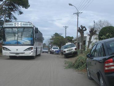 Colectivos con poco espacio.. no solo en las calles