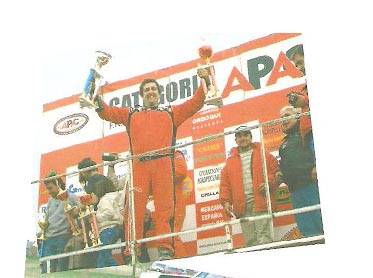 Lole Goicoechea en el podio (foto de archivo)