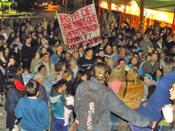 La plaza de la protesta