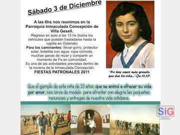 Afiche de invitacin a la peregrinacin