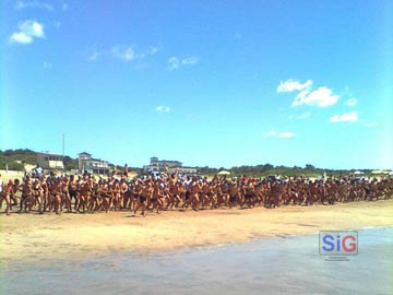 La largada se realiz en la zona norte de Gesell