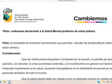 Salud Mental: Cambiemos rescata una problematica que se acrecent con la pandemia