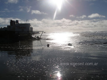 As amaneci la playa esta maana