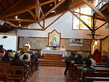 Una imgen de la homilia del padre Bosicio